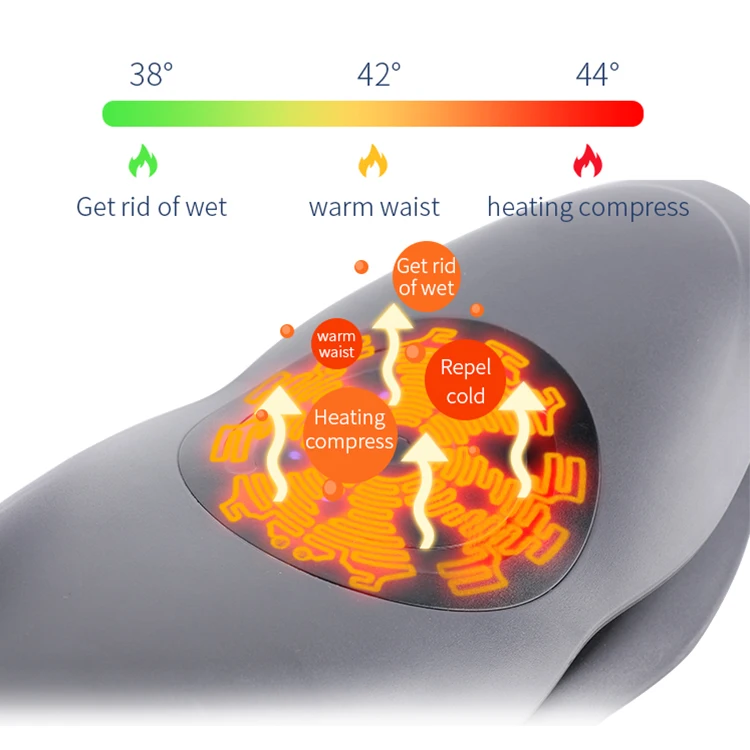 Hot Selling Dynamic Traction Electric Portable Lower Back Pain Vibration Body Infrared Laser Back Massager Black Waist Massager