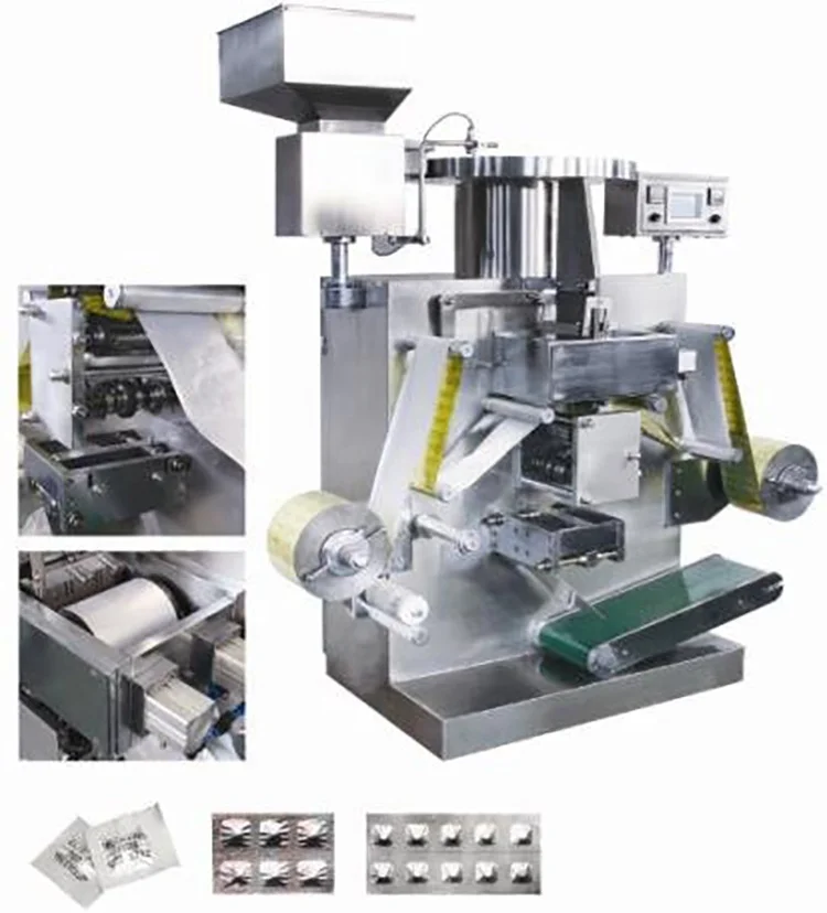 Pharmaceutical Double Soft Aluminum Foil Multifunctional Strip Automatic Packing Machine