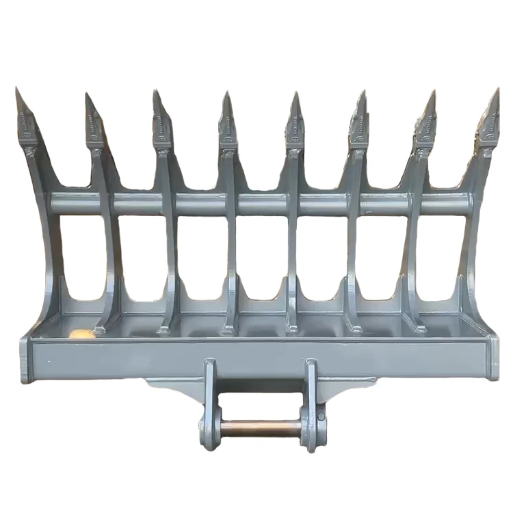 RSBM New Design excavator L root rake higher strength for stones and hard earth