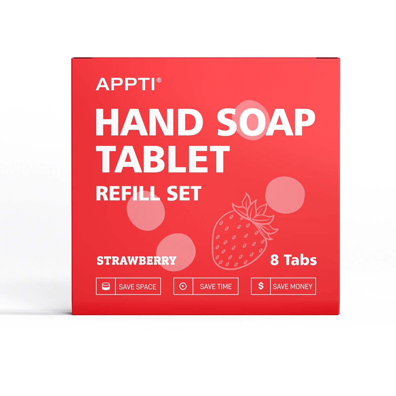 8pcs Eco Friendly Hand Soap Tablet Refill Foam Soap Liquid Hand Wash Effervescent Tablets