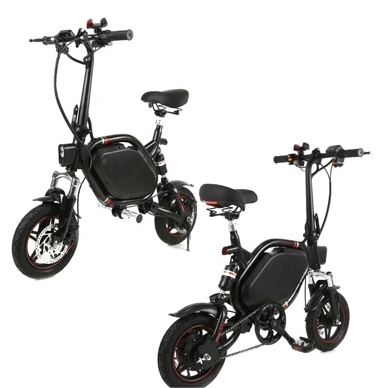 Mini Assistance Ultra Lightweight Scooter 350W 48V 12 Inch Bicycle Lithium Battery LCD Display Rear Hub Motor Aluminum Alloy