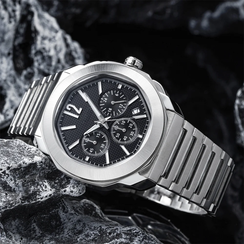 Male Clock Quartz Luminous Date Multifunction Wristwatches Luxe Horloge Hoge Kwaliteit Watch Stainless Mens Watches