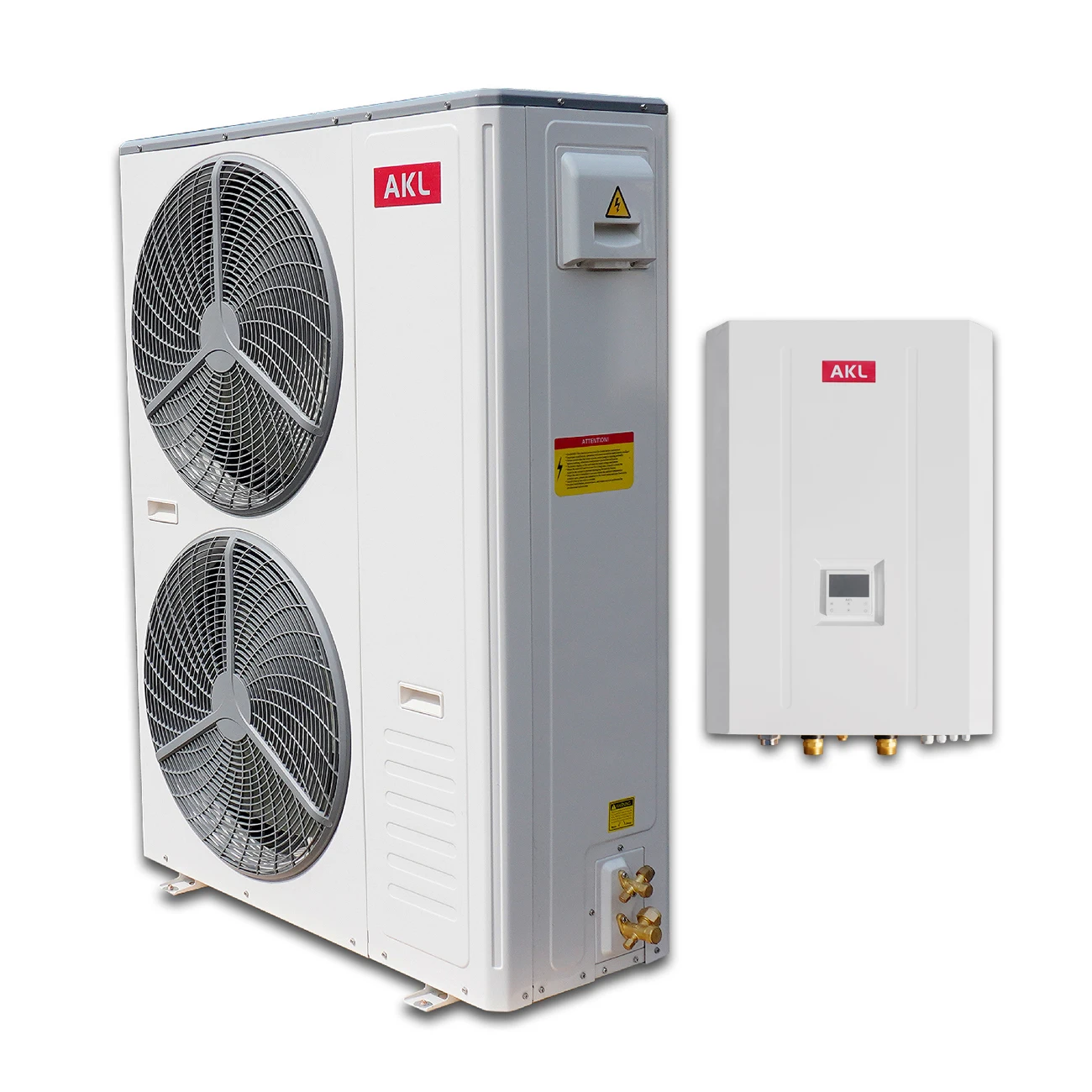 DC Inverter EVI Heat Pump Air Source to Water Heat Pump for House Heating Cooling Hot Water with Remote Control