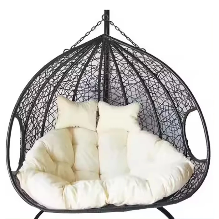 Porch Hanging Hammock Rope Swing Outdoor Furniture Hotel Outdoor Rattan Hanging Bed Patio Swing Chair for Sale