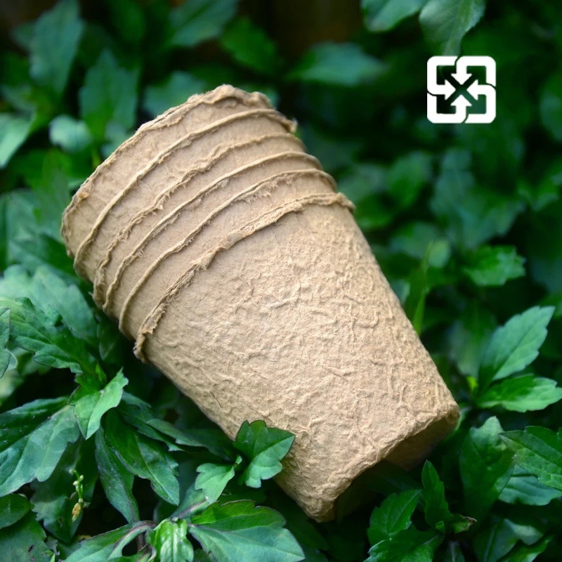Peat Pots for Garden Seedling Tray 3in 100% Eco-Friendly Organic Germination Seedling Trays Biodegradable