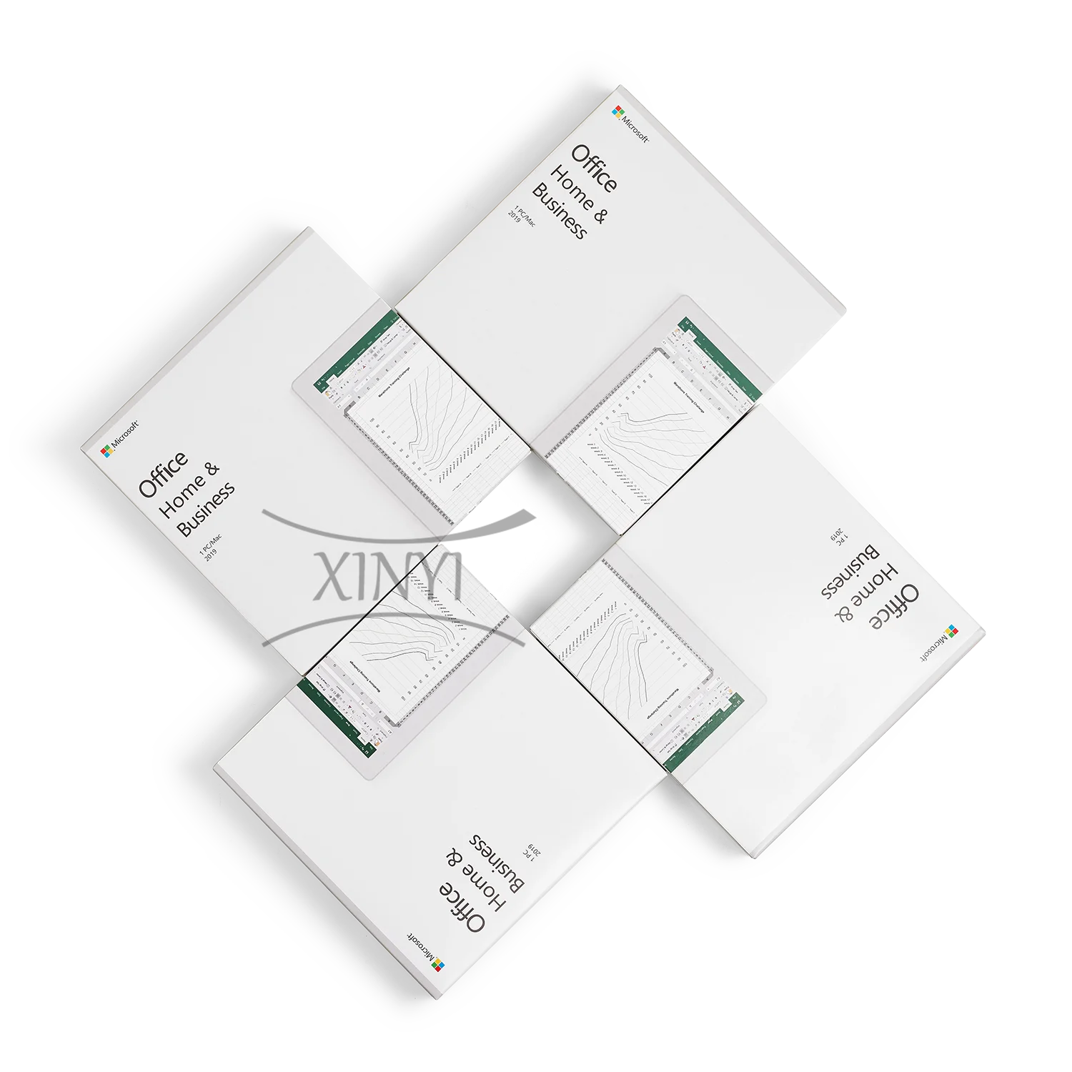 Оптовая продажа, оригинал, 100% активация, поддержка нескольких языков, Microsoft Office 2019 home и business HB Windows PC Key card DVD