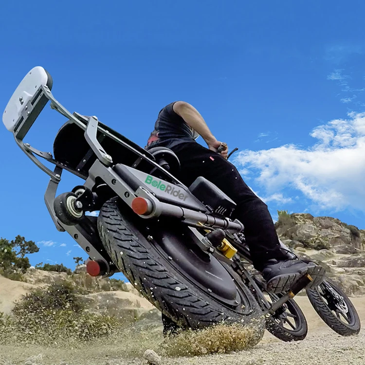 Wholesale 500 Watt 3 Wheels Electric Scooter Ebike 14 Inch Dual Batteries 48v Electric Bike Folding