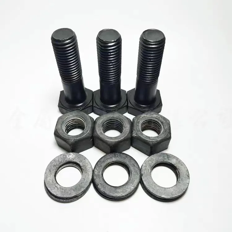 HBLJ DIN7990 steel structure bolts and nuts Black Heavy Hex Bolt ASTM A325 Steel Structural Bolt