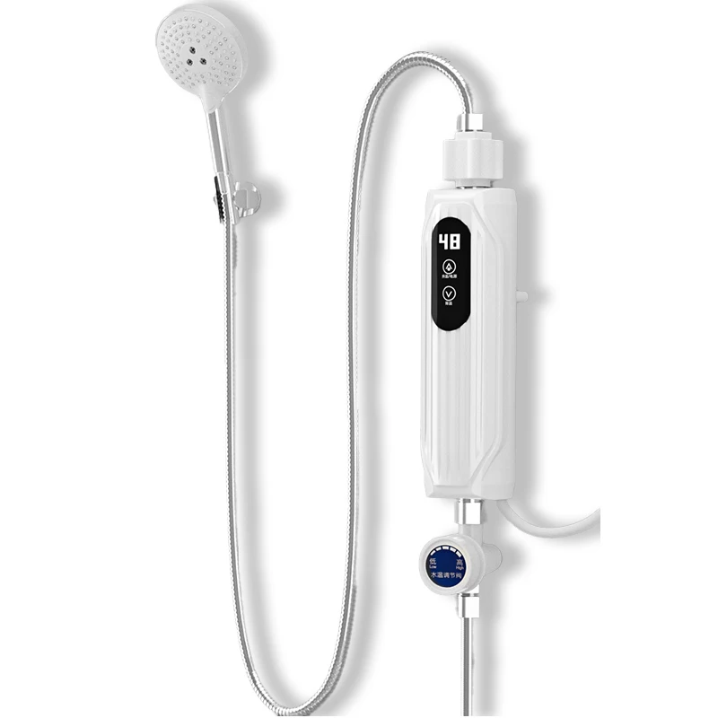 Heated Water Heater Kitchen Commercial Hot Water Instant Electric Tankless Geyser  Home 5.5kw instant electric water heaters