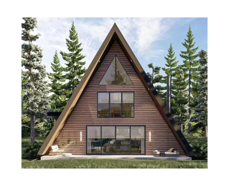 Modern Wild 20ft and 40ft Prefabricated Steel Sandwich Panel Container Forest Type Room Design for Shipping triangle House