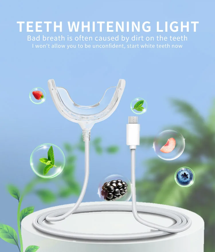 Low Price Teeth Whitening Wireless Led UV Light Kit Outdoor Lamp Clean Whites Machine Home Wireless Custom Supply Silicone