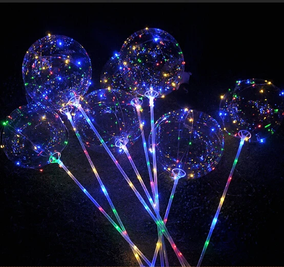 Wholesale Bobo Ballon 18 Inches Light LED Balloon For Birthday Wedding Party Decoration