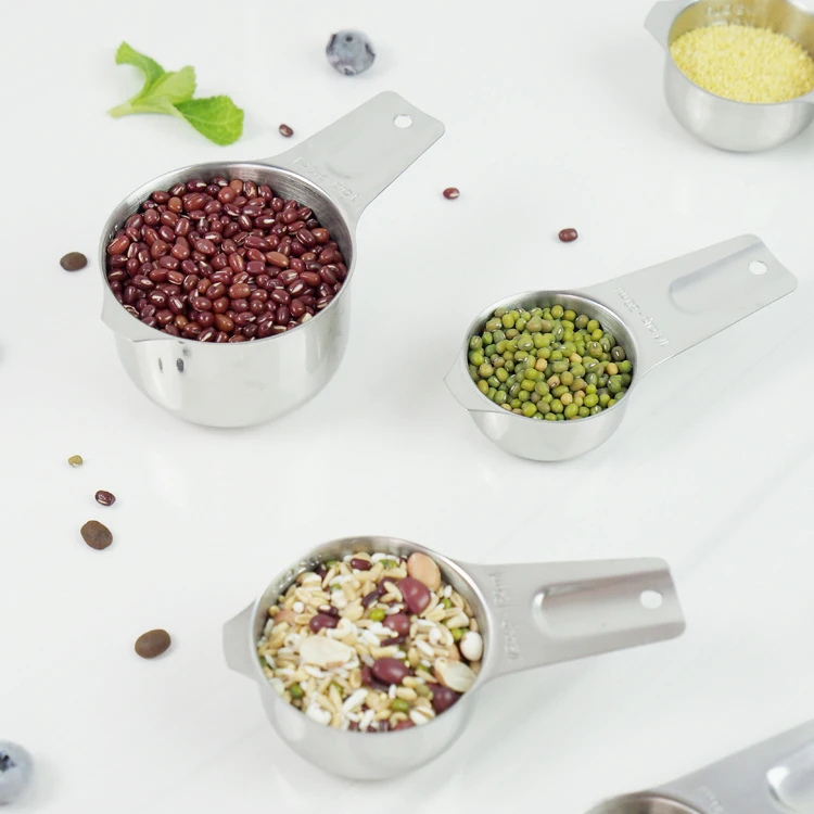 Starck 7-piece cake metal stainless steel measuring spoon and cup set stainless steel