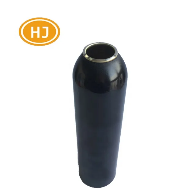 
50/100/150/200/250/500 ml Black Color Empty Custom Packaging Container Aerosol Actuator Aluminium Spray Empty Deodorant Bottles 