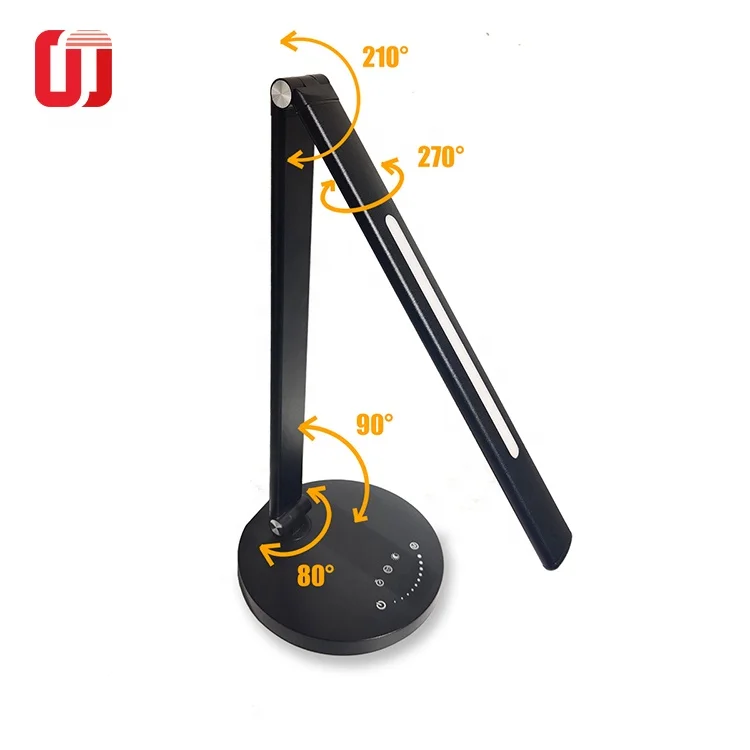 Study Led desk lamp with wireless charger USB charging metal adjustment  modern folding office table lamp with night light