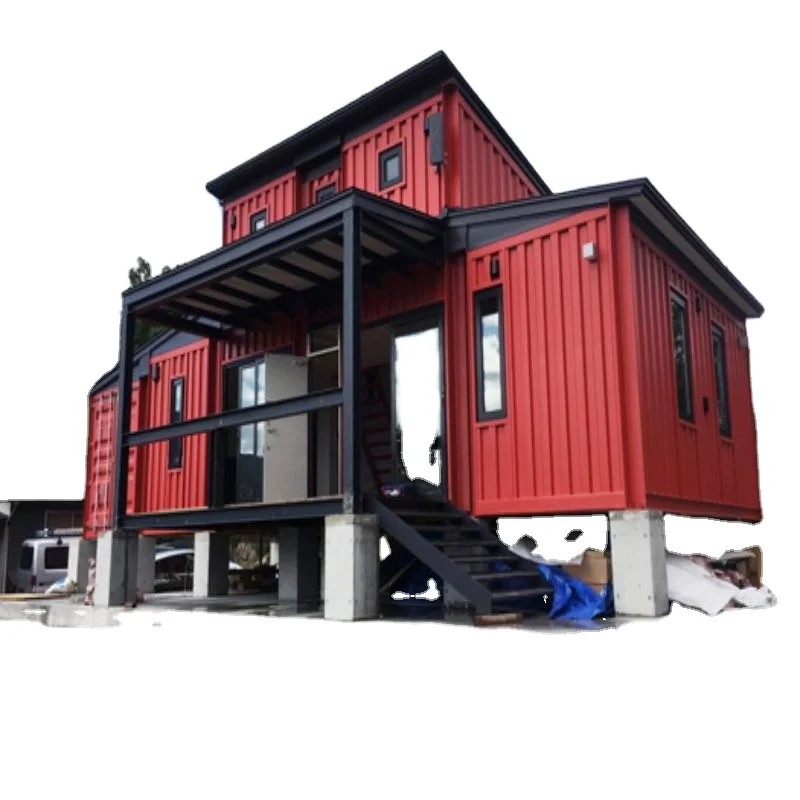 Moveable house mobile home expandable  steel frame sandwich panel fast assemble modular foldable  prefab house