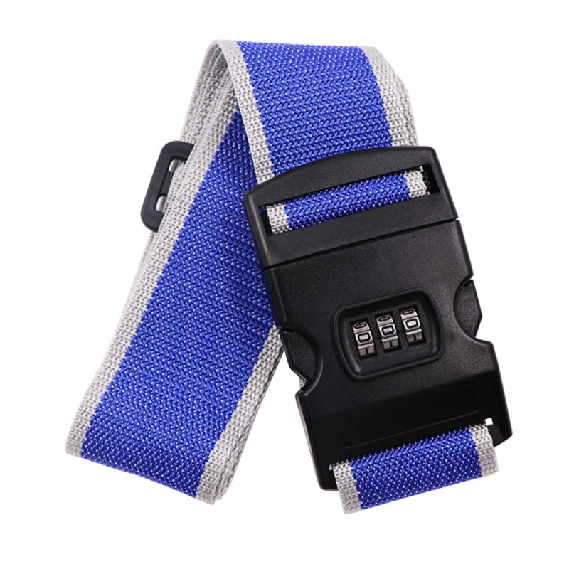 Factory High Quality Luggage Belt Strap Tape Polyester Webbing Strap For Bag Luggage Suitcase Strap With Passcode Lock