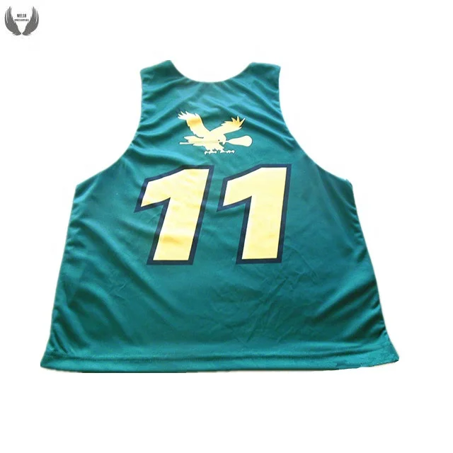 Сублимированная Двусторонняя сетка pinnie lacrosse