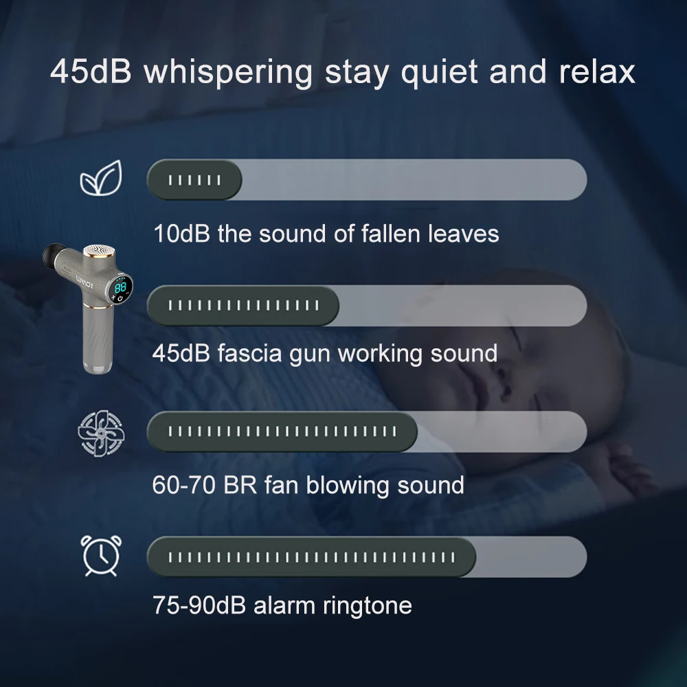 LUYAO 677A Dropshipping Portable Body Gun Massager Sports Professional Percussion OEM Muscle Vibrated Massage Gun