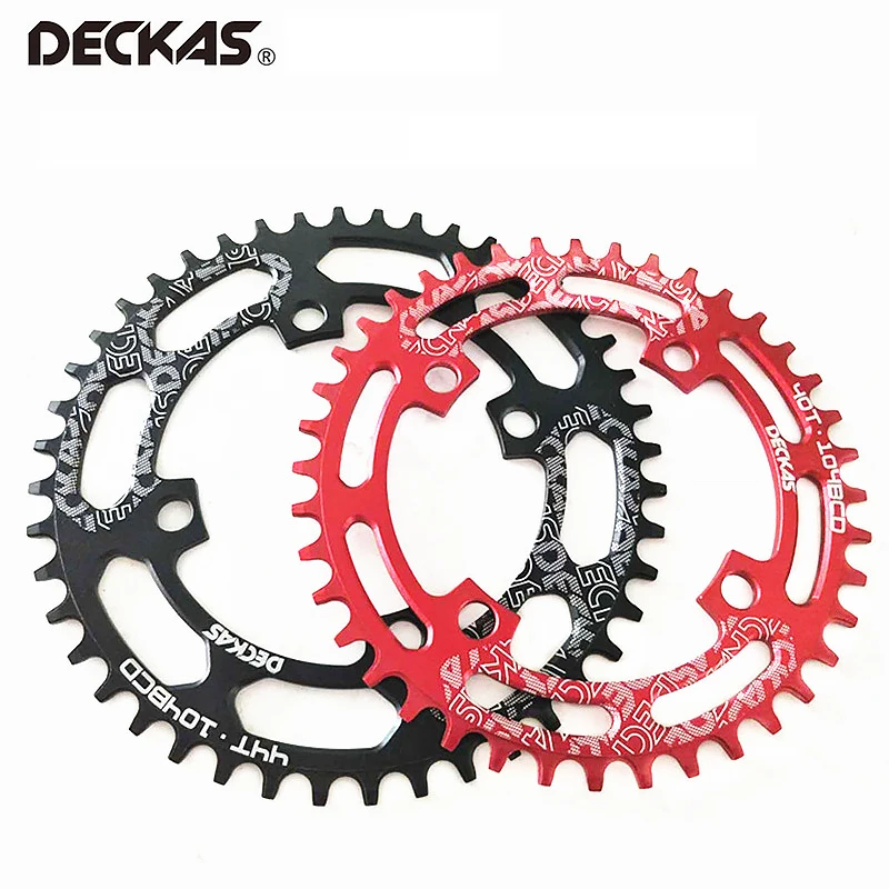 DECKAS Round Oval 104BCD 40/42/44/46/48/50/52T Mountain Bicycle Chain ring Chainwheel Sprocket for MTB Bike