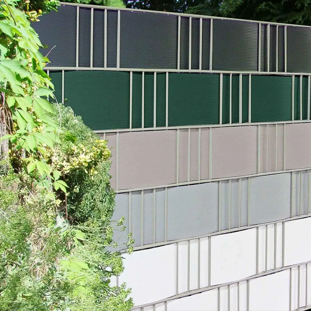 Easy to Install Privacy Protection Anti-UV Hard PVC Strip Fence Privacy Protection/Anthrazit Sichtschutzstreifen Gartenzaun