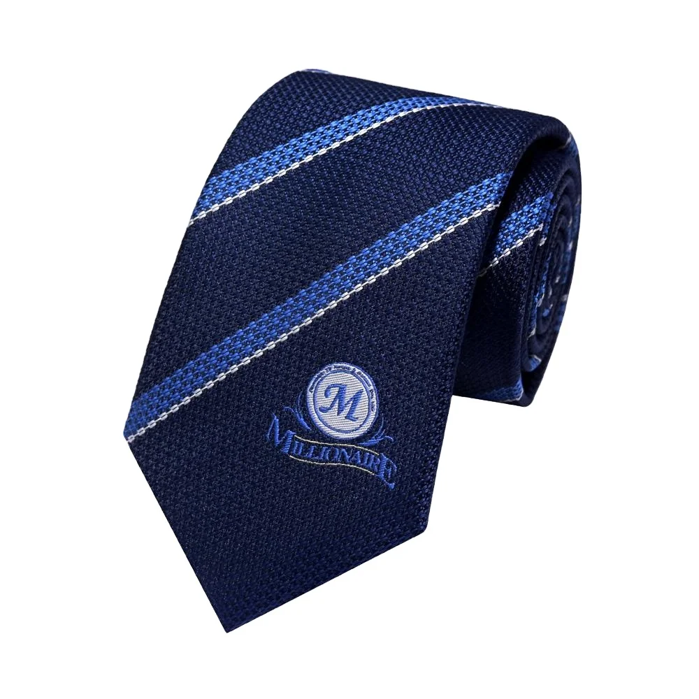 Yili 7 Days Fast Proofing Low MOQ LOGO Ties Woven Jacquard Polyester Necktie for Company School Organizations