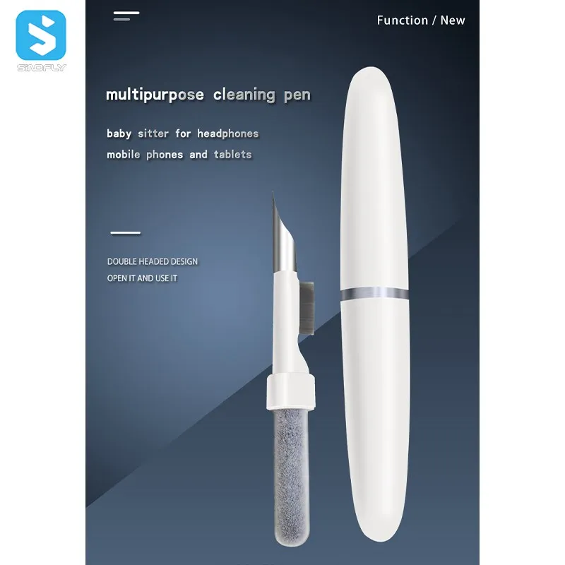 High Quality 3 in 1 Multifunctional Earphone Cleaner pen Kit limpiador de Multi Cleaning Pen For Air pods