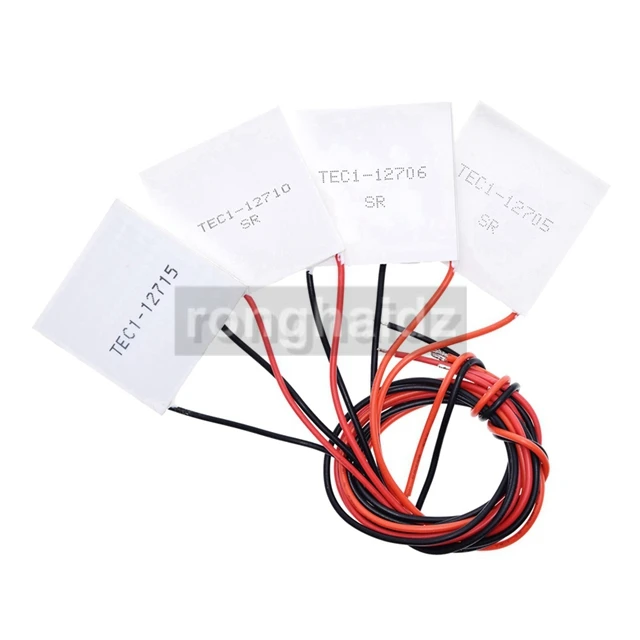 
 TEC1 12705 12706 12715 04905 12710 12709 12703 12712 40x40 мм Пельтье Elemente модуль полупроводниковый Термоэлектрический охладитель Пельтье  