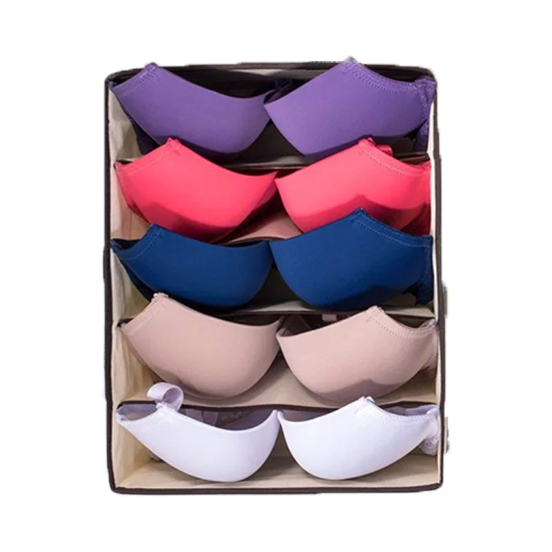 Closet Underwear Clothing Organizer Drawer Divider For Bras Panties Socks Ties Fabric Pants Storage Box Set