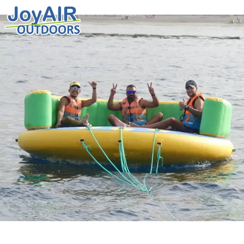 3 Person Summer Crazy  crazy UFO disco banana boat inflatable towable boats For Water Sports Fun