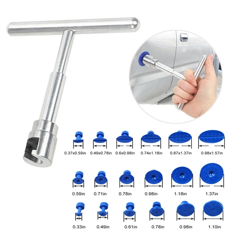 Universal Auto Car Dent Puller Plastic Suction Cup For Pulling Vehicle Remove Dents Tabs Sheet Metal Repair Tool Kit