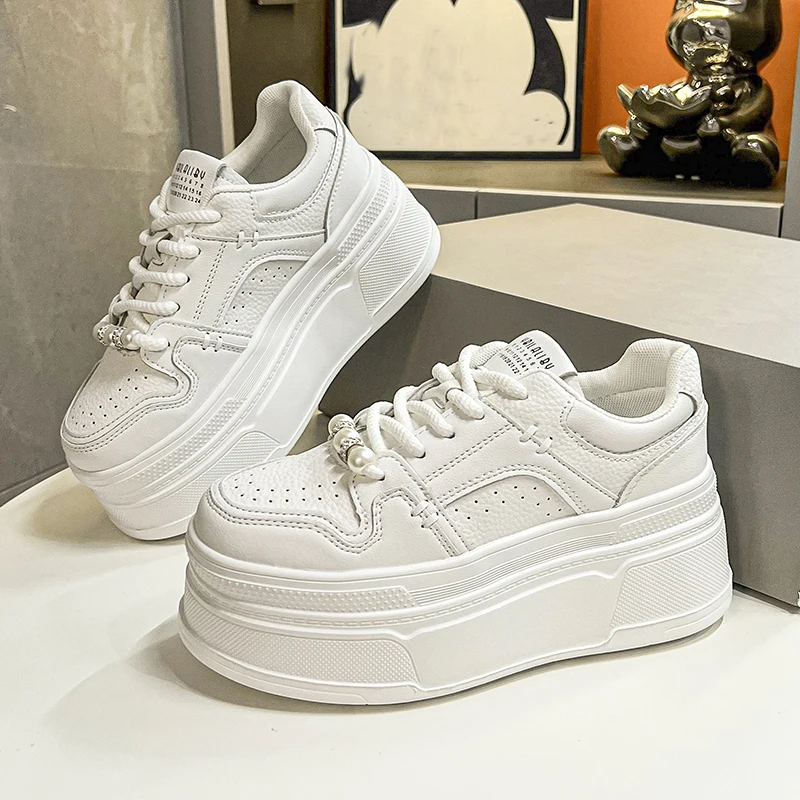 Женские повседневные спортивные кроссовки на заказ Zapatillas mujer модные женские платформе белые дышащие