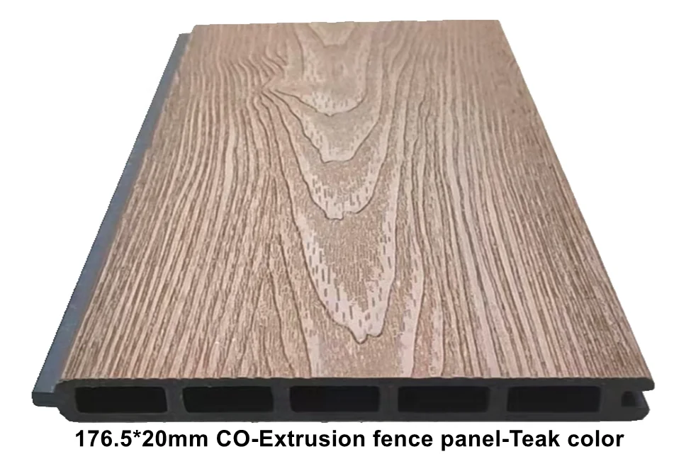 Composite WPC Plastic pvc wood modern outdoor garden privacy wpc house composite yard fence panel board