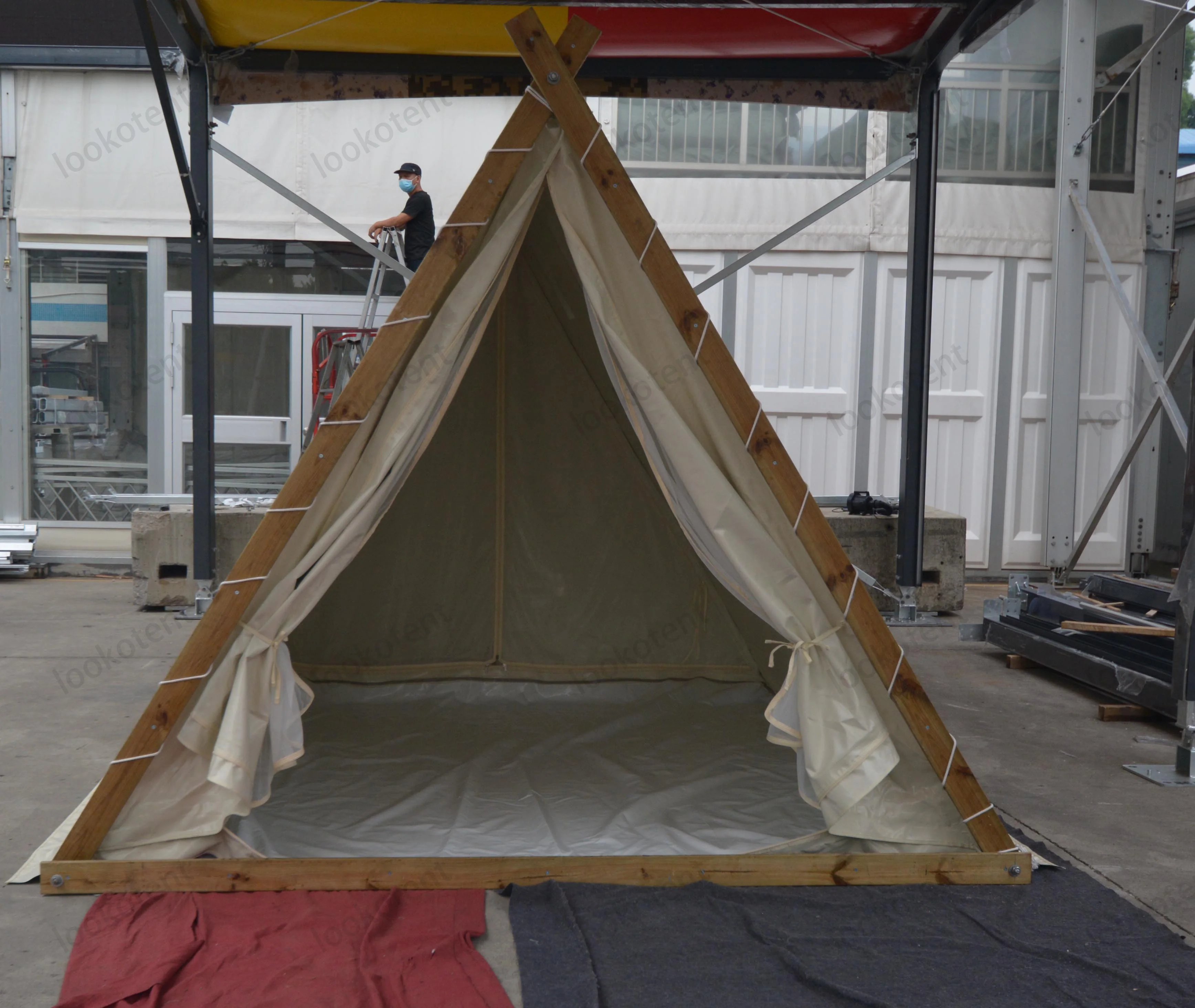 Курортный каркасный сборный дом треугольные дома со стальной кабиной