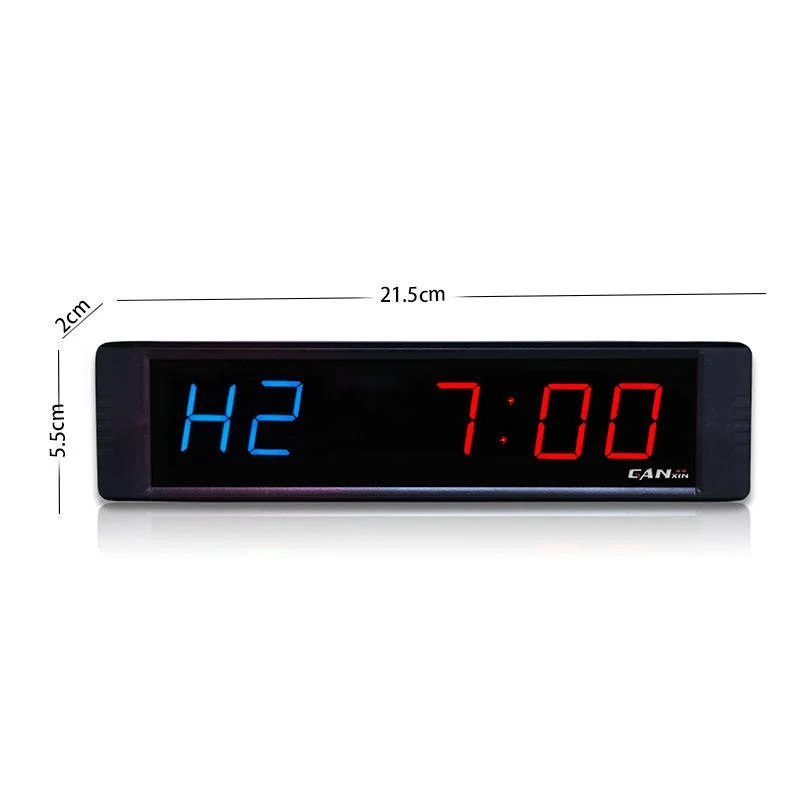 YIZHI GI2B+1R Portable Mini Digital Gym Countdown Clock Timer with Remote Interval Sports Gym Timer for Fitness Stopwatch Clock