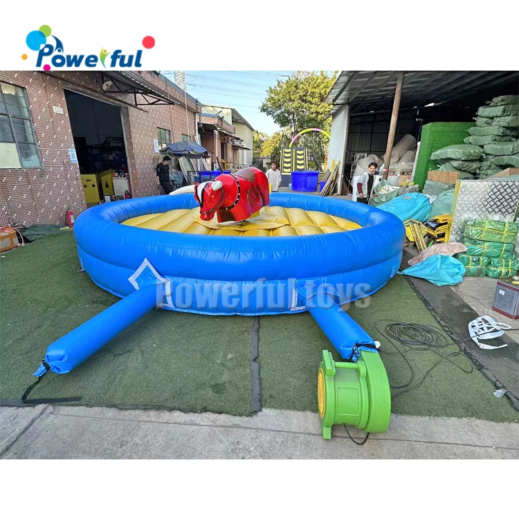 Commercial used adults rodeo bull inflatable/bull riding machine inflatable crazy rodeo bull/mechanical games rodeo bull riding