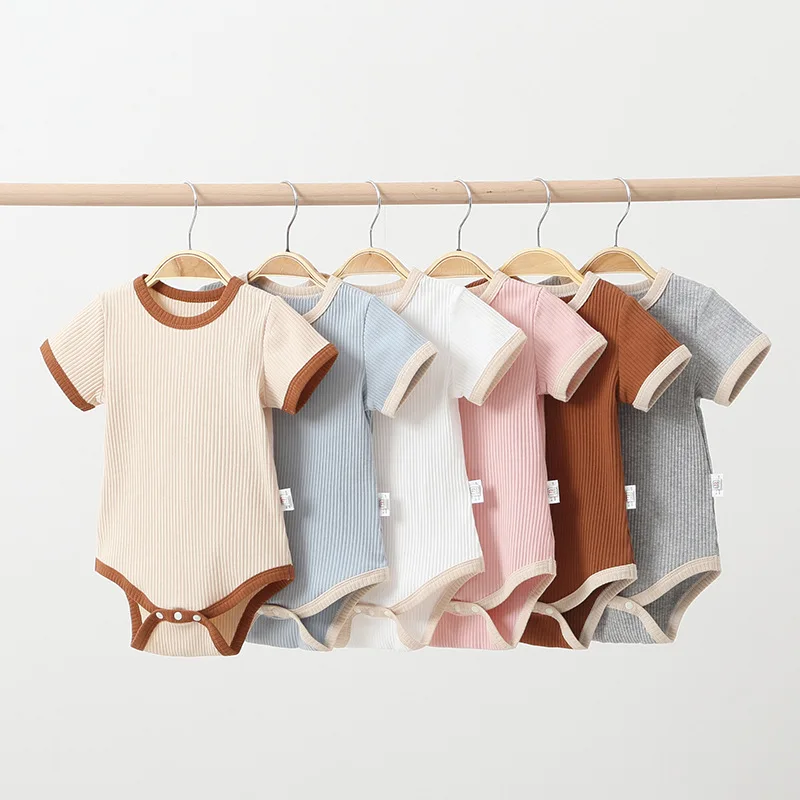 100% Cotton summer baby clothes Newborn Infant Onesie Rompers Pajamas for Baby Boys Girls