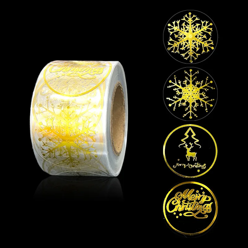 Custom Round Roll Clear Transparent Logo Plastic Vinyl Sticker Label Printing