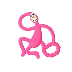 2022 Eco-friendly  Baby Teething Toys Kids Food Grade Silicone Cartoon Animal Monkey Baby Teether