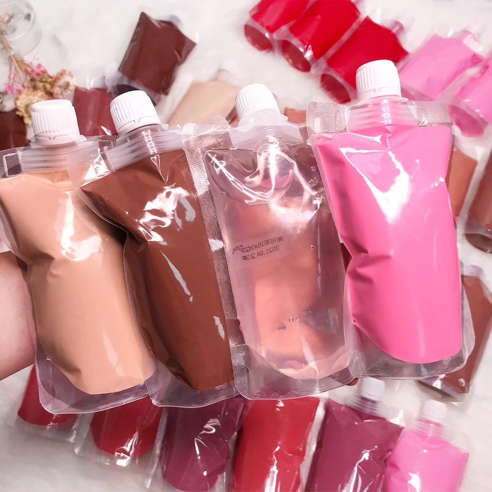 Different size lipgloss base versa gel vendor pink vegan free versagel clear bulk lip gloss base gel