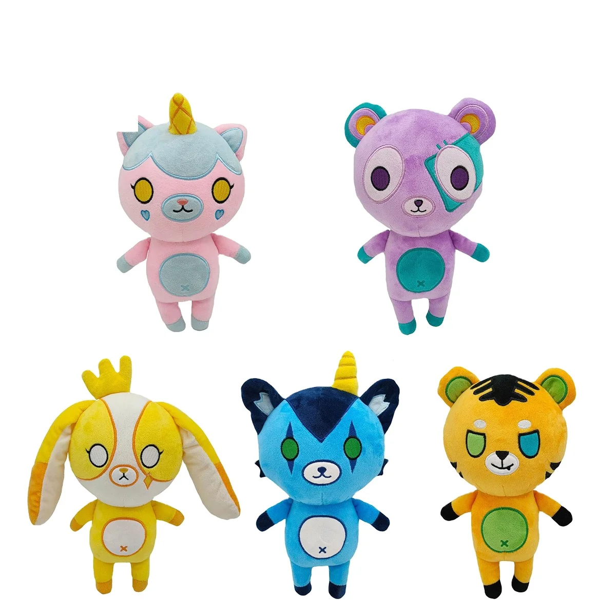Новинка милые плюшевые игрушки Ranboo Funneh плюшевый мишка Единорог Тигр милый каваи декор комнаты плюшевая кукла подарок на день рождения для детей