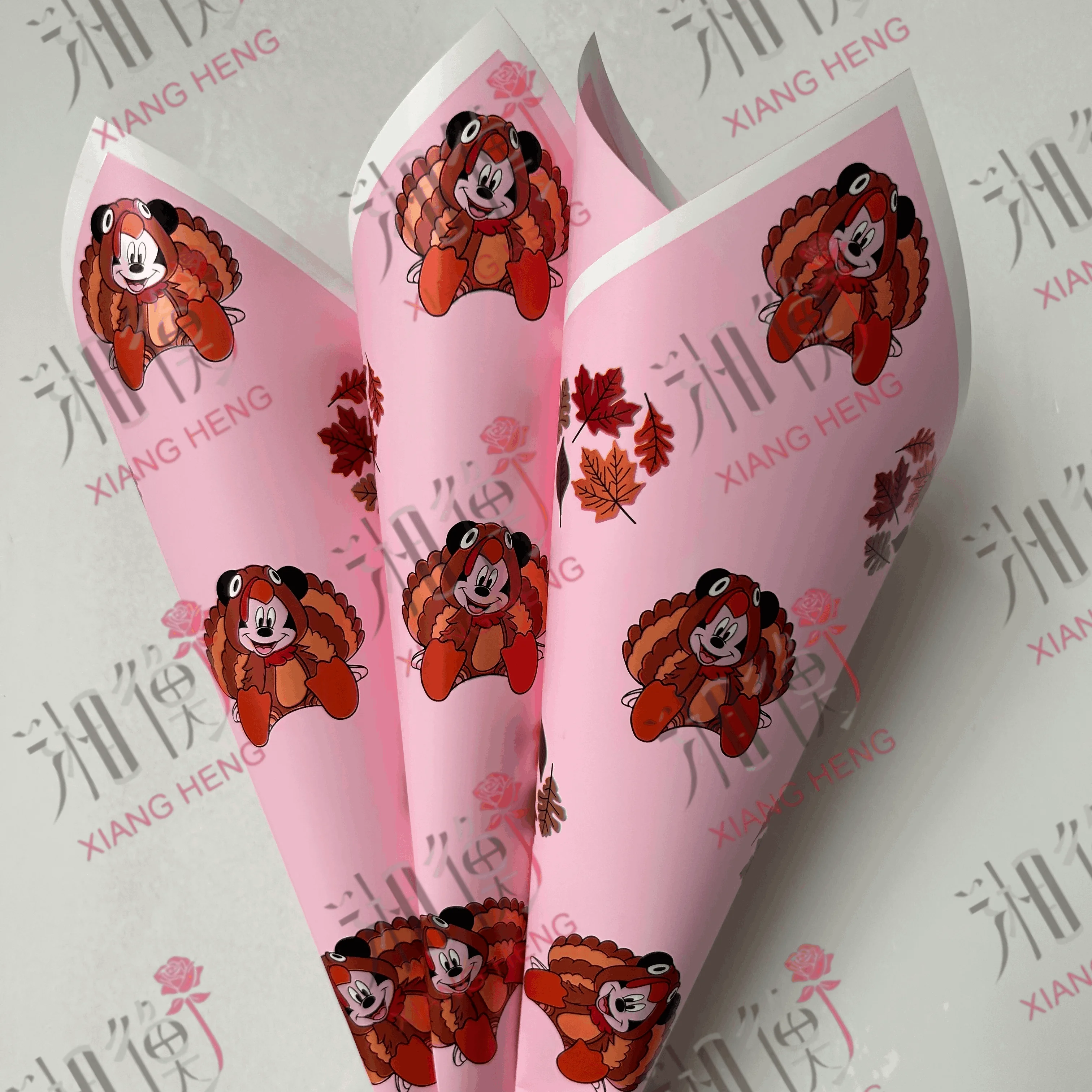 Flower Wrapping Paper Thanksgiving Turkey Elements floral Wrapping Paper florist Wholesale Packaging