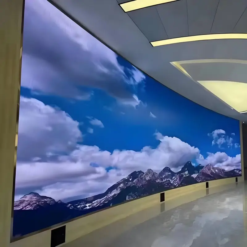 Customized P1.25 Waterproof Shopping Mall Creative Circular LED HD Flexible LED Screen Display