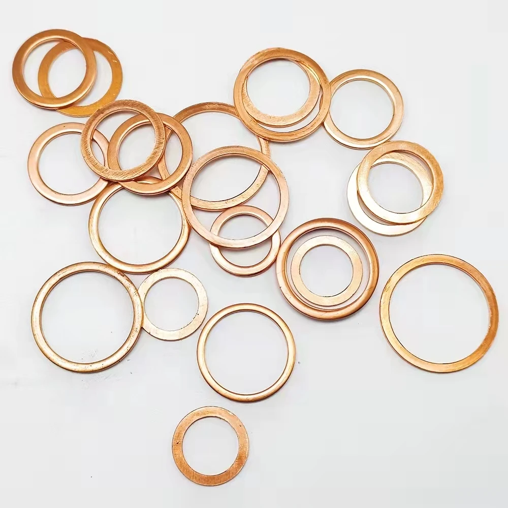 Flat copper washer Washer Sealing washer Hollow copper ring