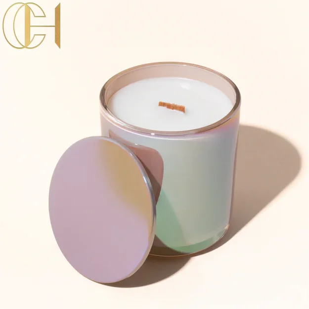 C&H Manufacturer Wholesale Price For Business Colorful Vessels With Lid Scented Candle