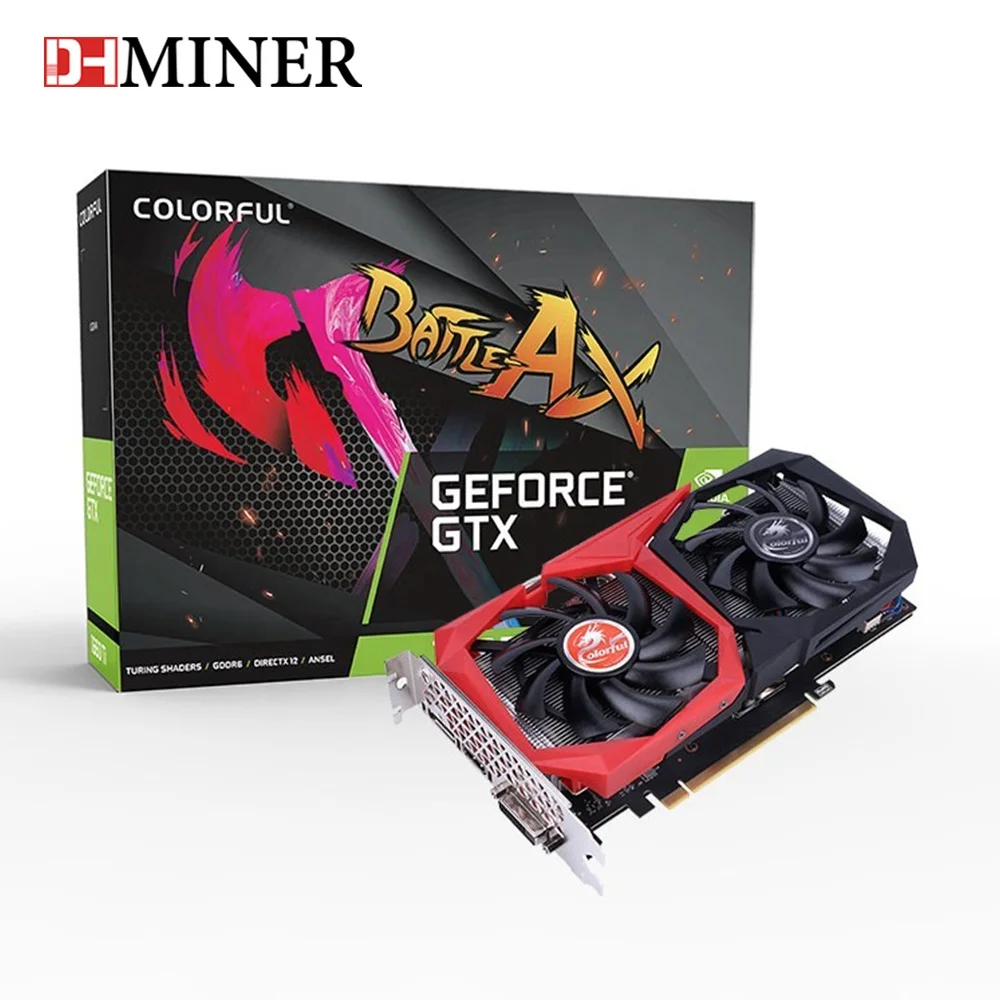 Горячая Распродажа GeForce GTX 1660 супер 6G Battle AX 192bit 6 ГБ GDDR6 GTX 1660