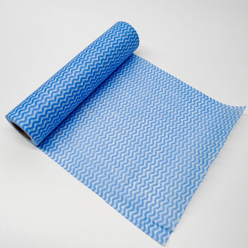 Household Cleaning Products Microfiber Absorbent Low Lint Spunlace Nonwoven Wipe