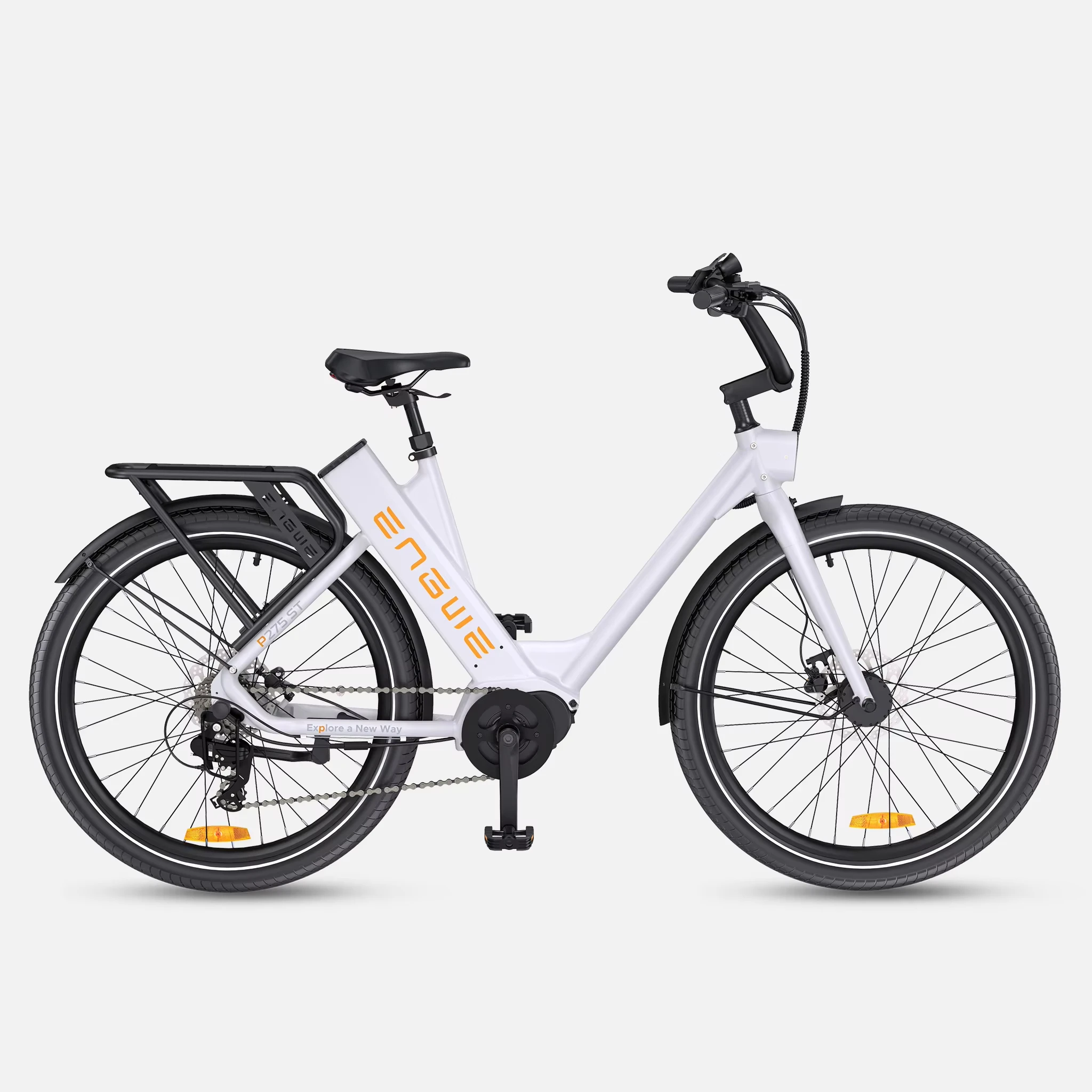 ENGWE P275 ST Women Step Through 27.5inch E Bike 36V19.2AH 250W Hidden Battery CIty Ebike Motor Fat Tire Electric