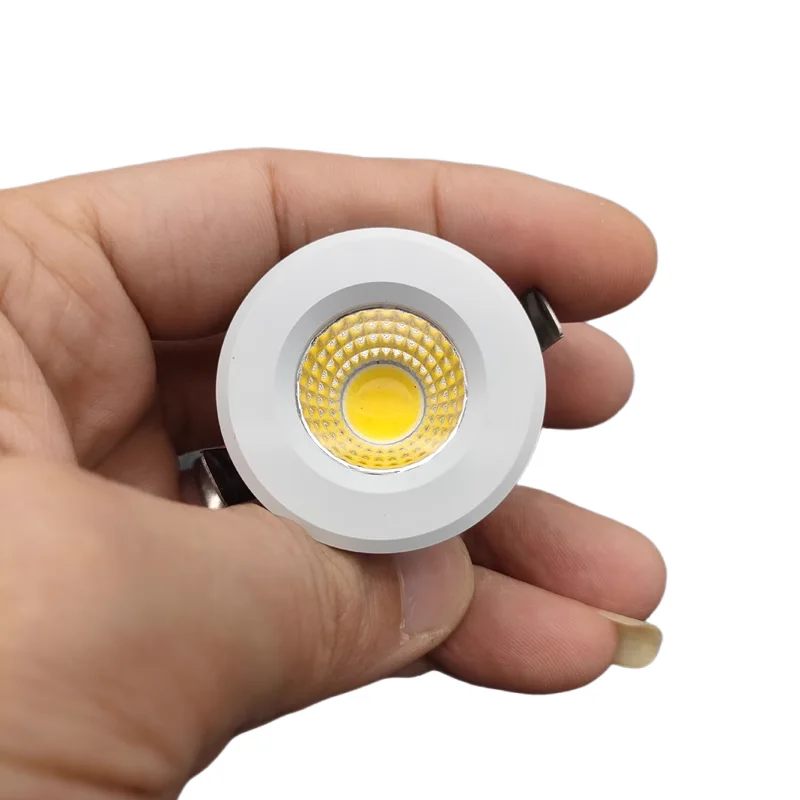 3W cutout 35mm Size:48xH23mm 12V 24V showcase display cabinet lighting 220V led spot light mini down light for cabinet