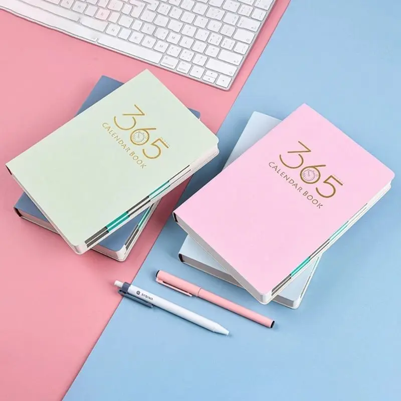 A5 Schedule Book Business Agenda Premium Calendar Custom Daily 365 Days 2024 2025 Yearly Planner